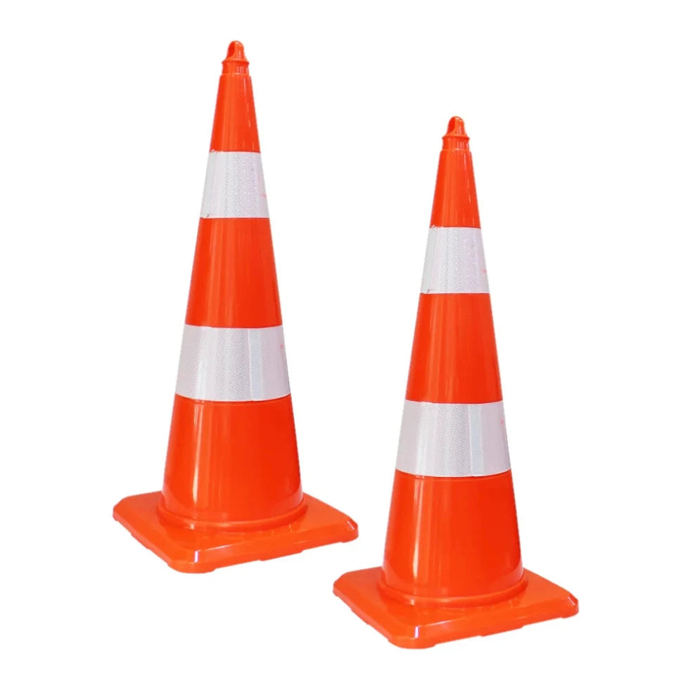 2Pcs 29.5 Inch Orange Traffic Cone