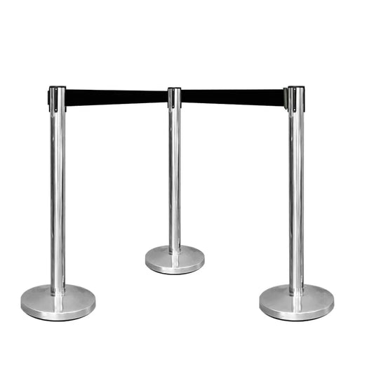 3pcs Black Stanchion Post