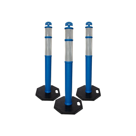3pcs Road Delineator Blue