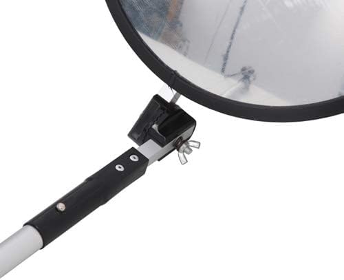 High visibility vehicle search mirror