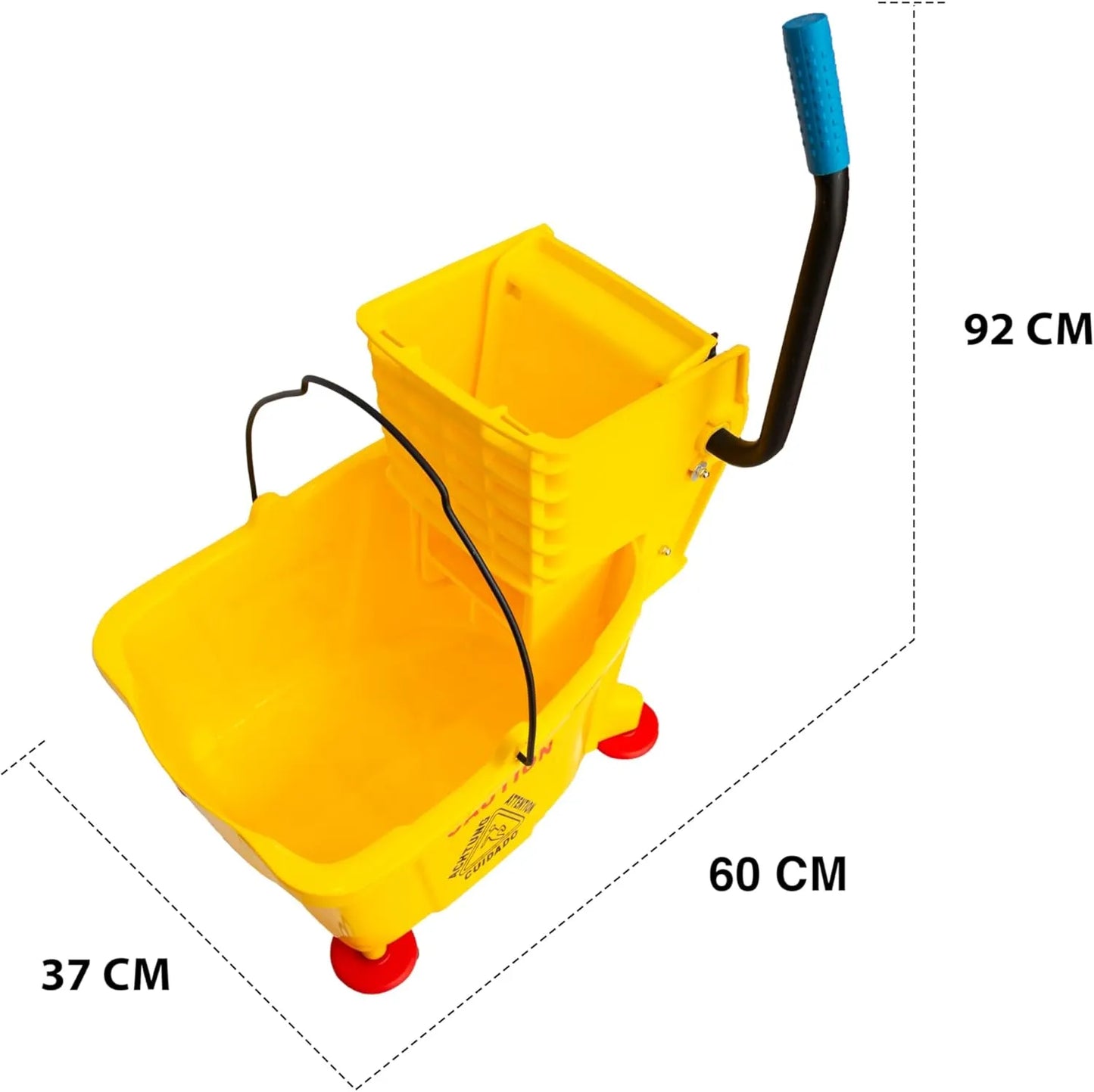 32L Janitor Trolley Yellow