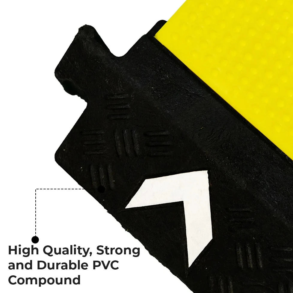4 Channel PVC Reflective Cable Protector Ramp