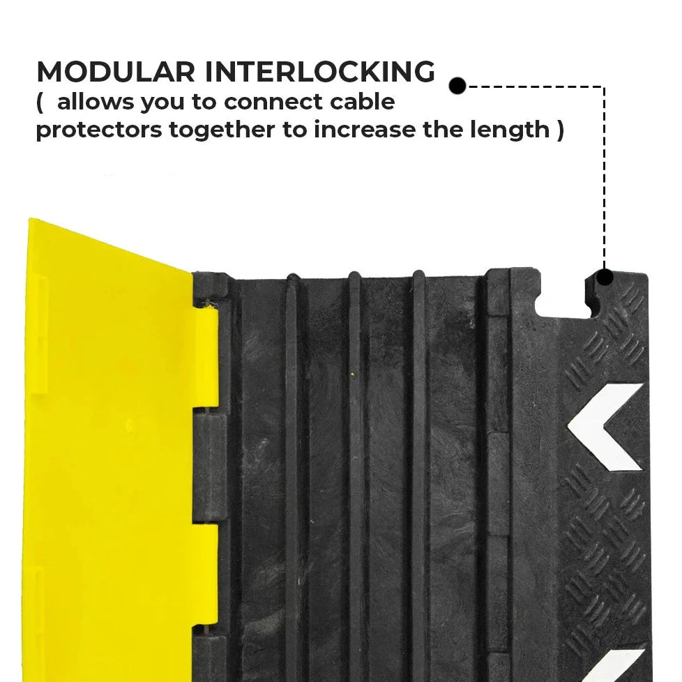 4 Channel PVC Reflective Cable Protector Ramp