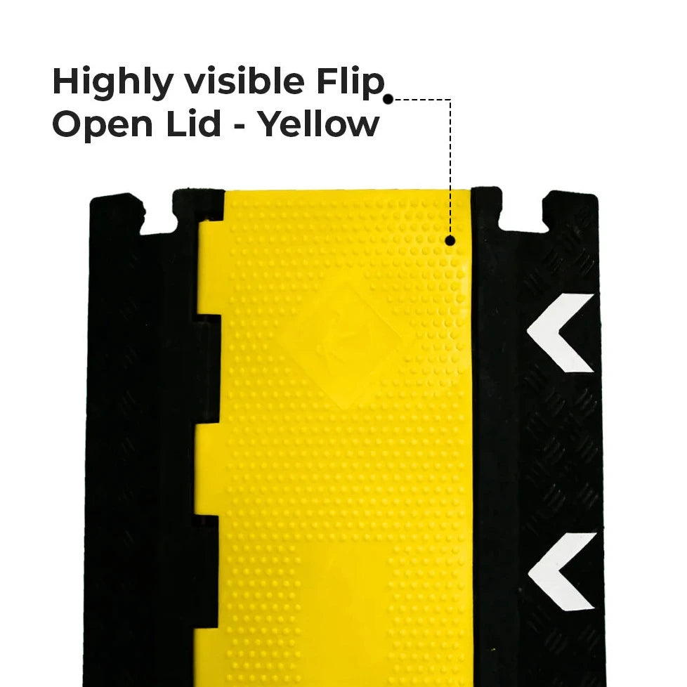 4 Channel PVC Reflective Cable Protector Ramp