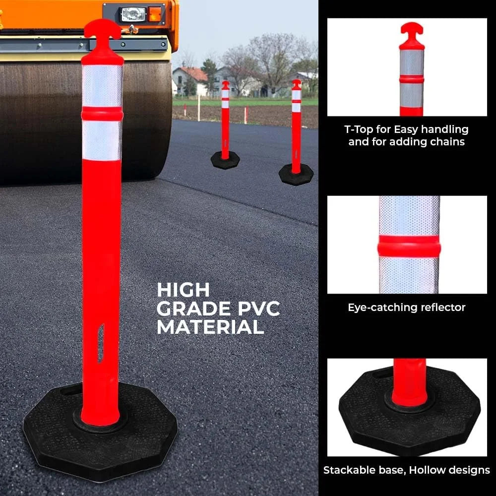 Delineator post with base