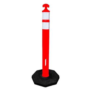Traffic Post Channelize | Post Barrier | High Quality T-Type Post with Weighted Base