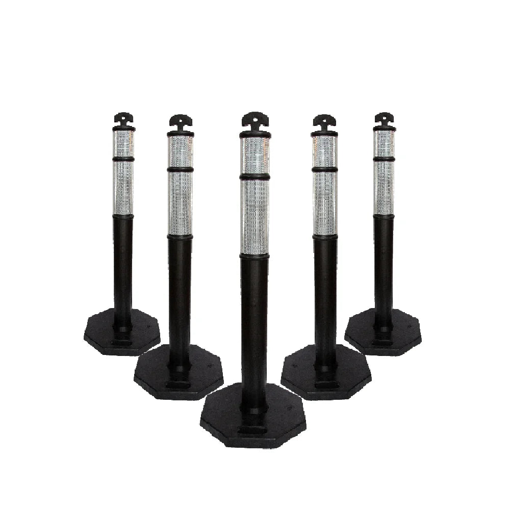 5pcs Black Road Delineator