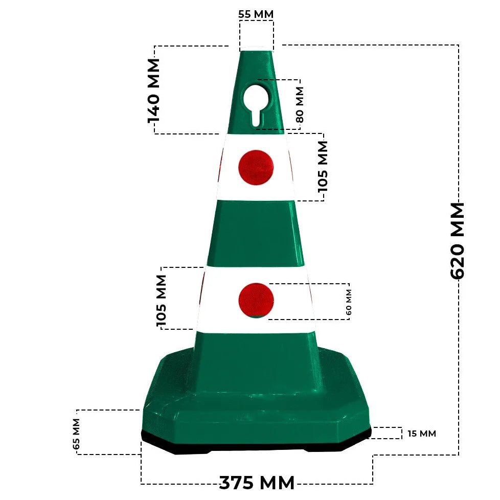 62 cm traffic cones for large construction sites