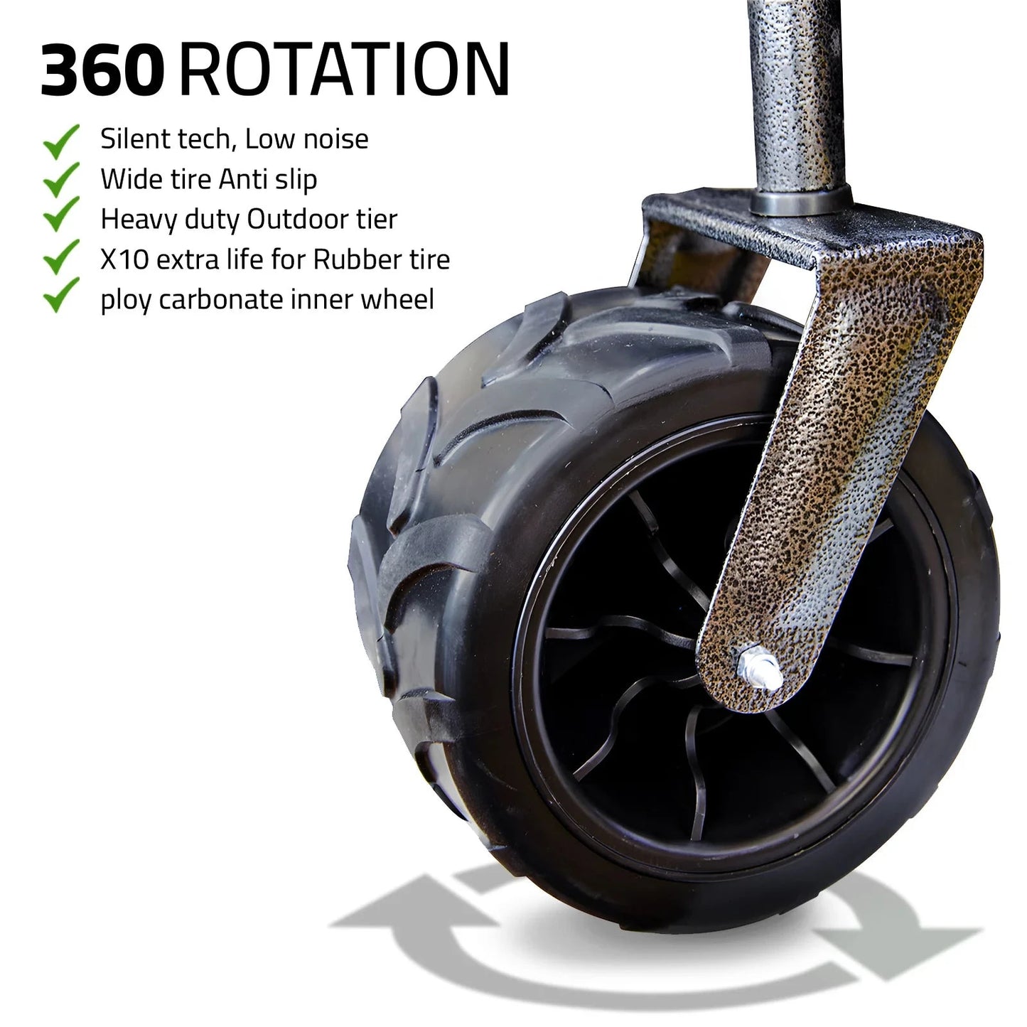 Foldable Garden Trolley With Wheel