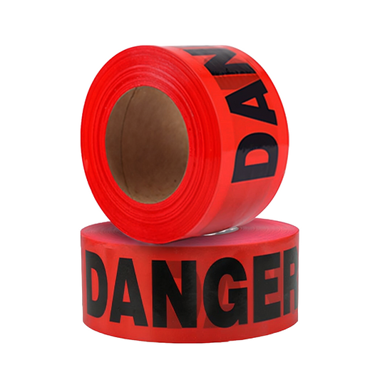 3 Inch 300 Meter Danger Warning Tape - Red