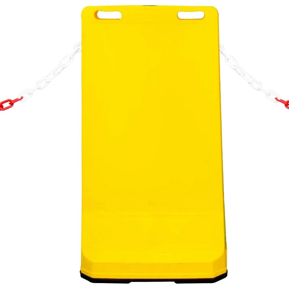 Pavement Sign Road Barrier - Yellow