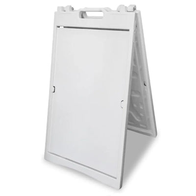 Folding Pavement Sign Board 43" x 27" Folding Sandwich Board Large White
