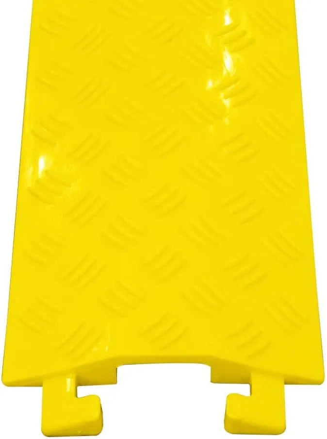 Cable Ramp with Single Channel (40x 5.2 Inch) - Yellow