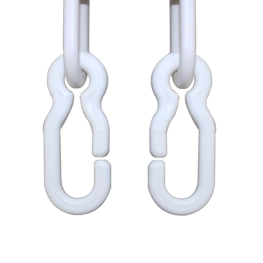 barrier chain links red and white