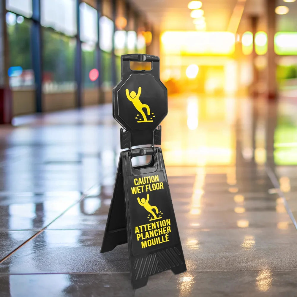 Freestanding Floor Sign Yellow