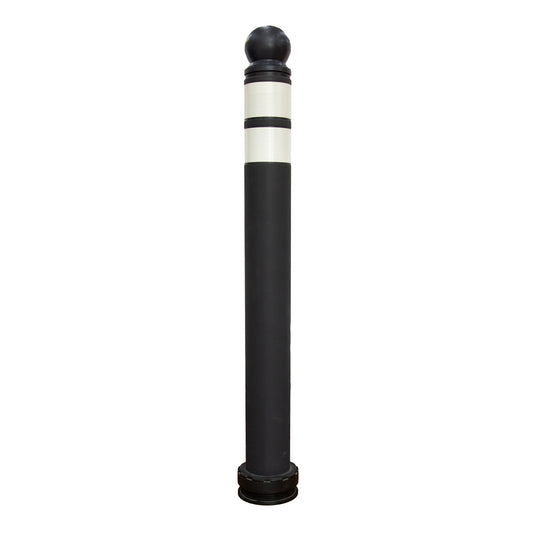 Anti-Parking Bollard | 27 inches Lightweight Reflective Black Guide Post