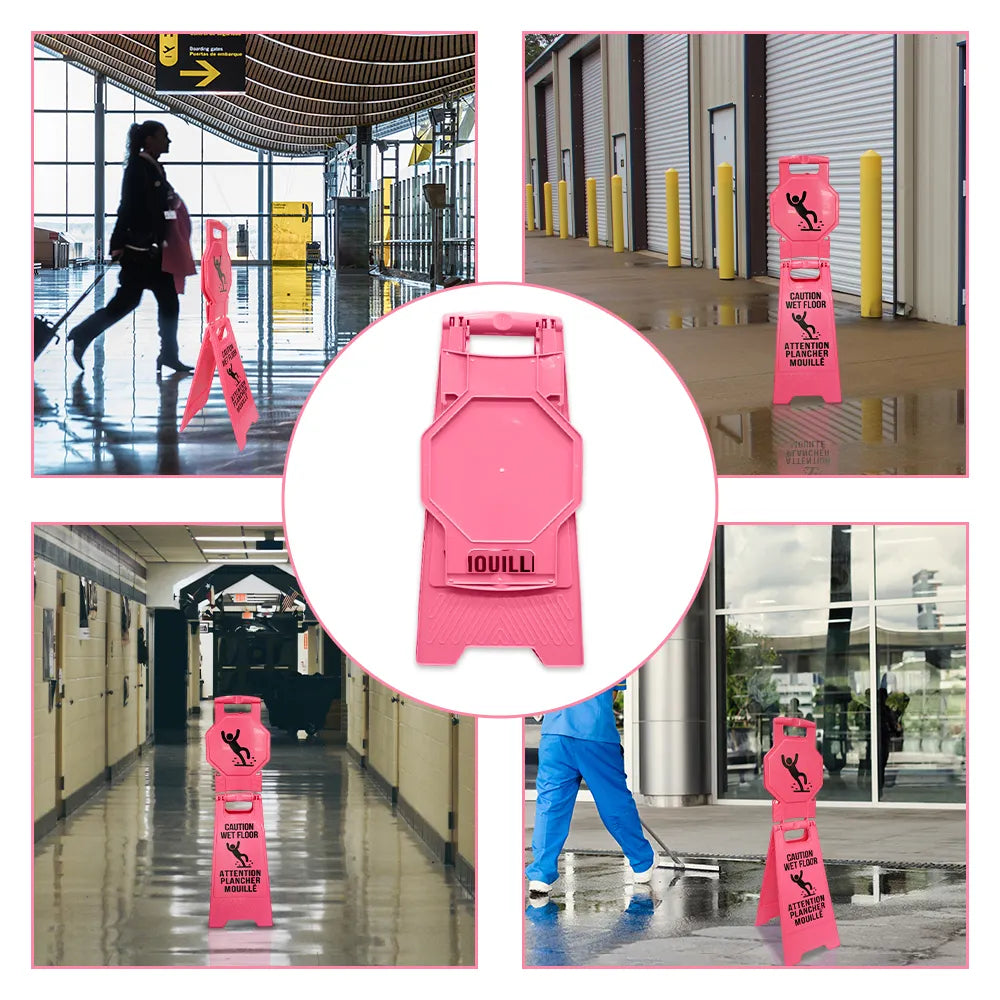 Buy Double Side Wet Floor Sign Pink