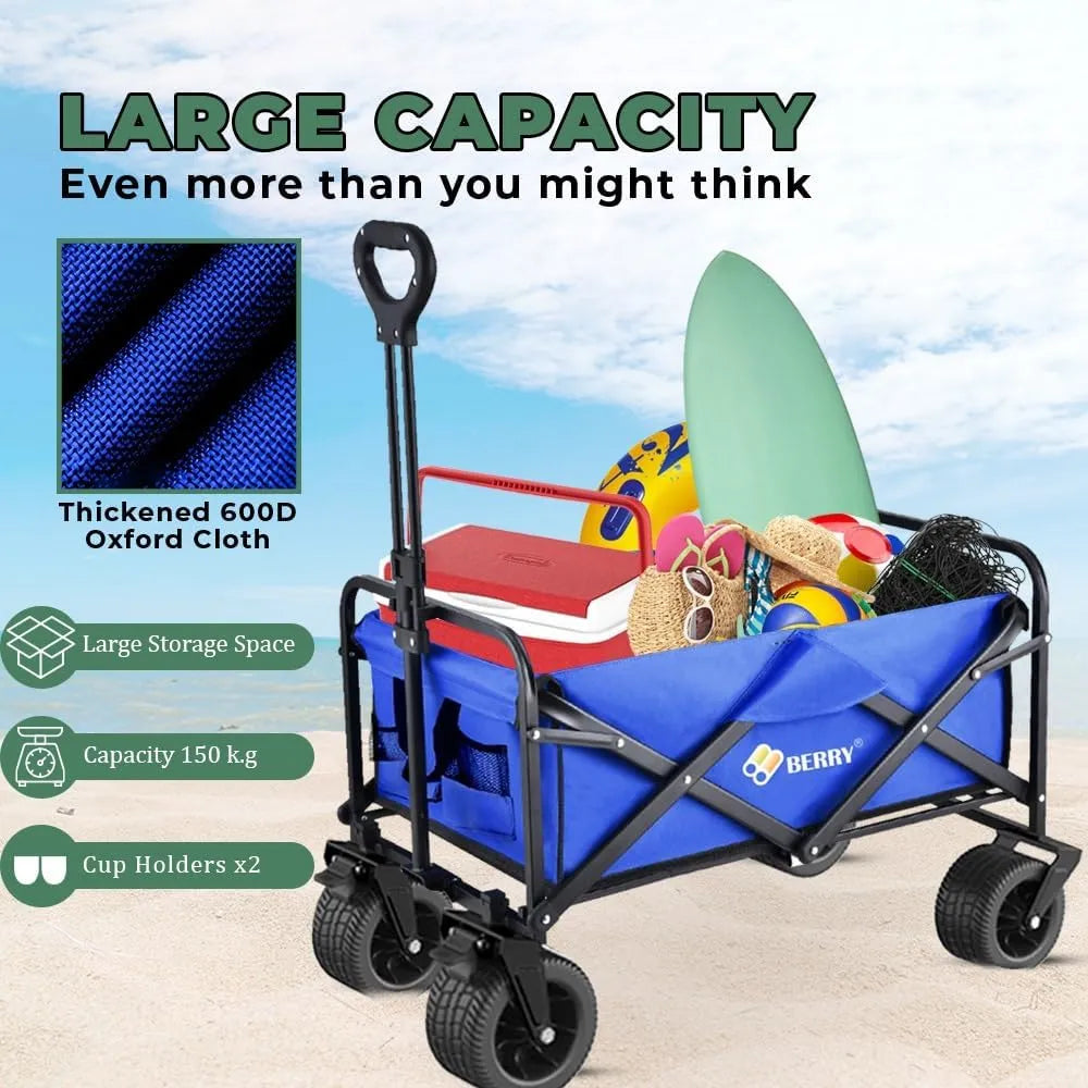 Camping trolley blue