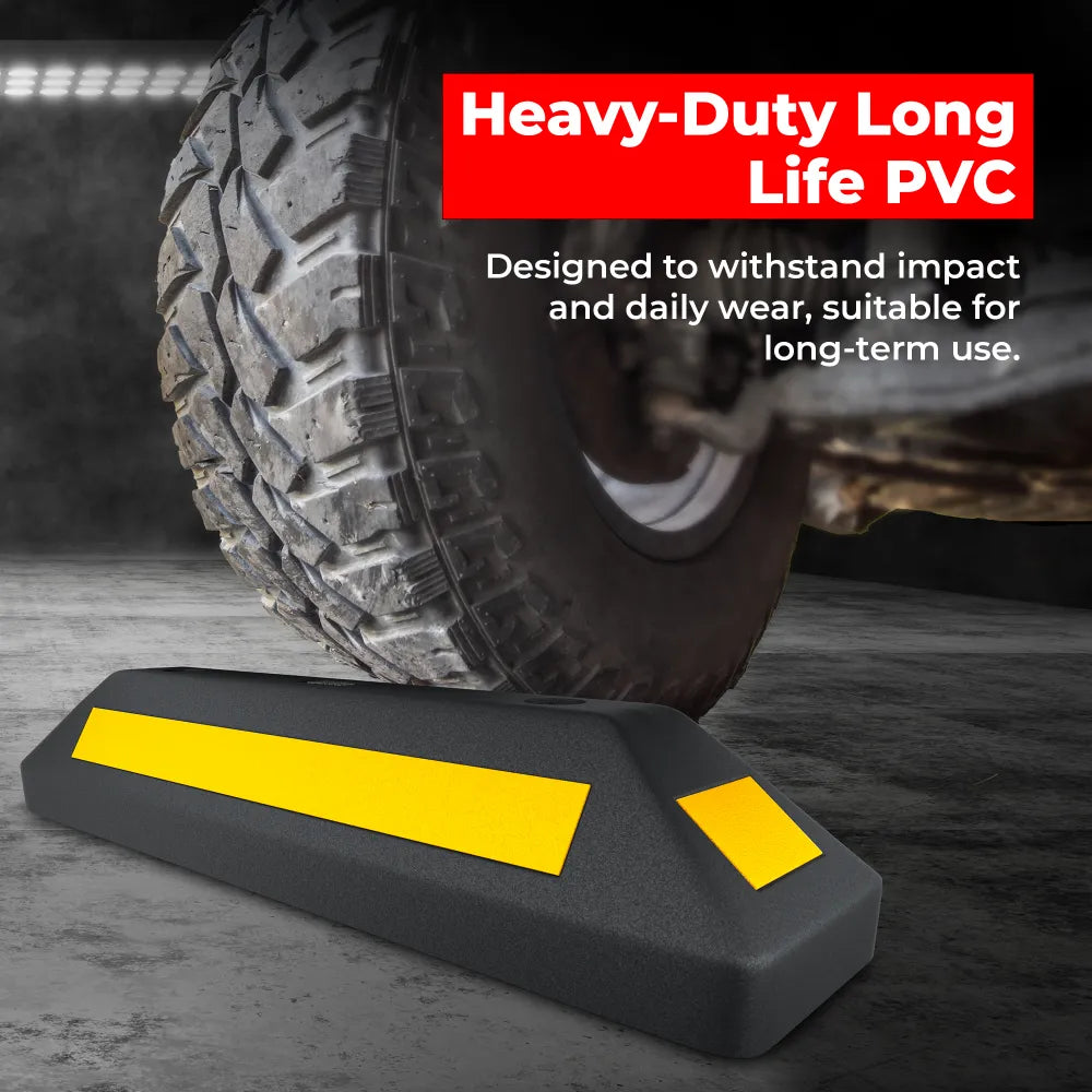 Heavy duty rubber wheel chock