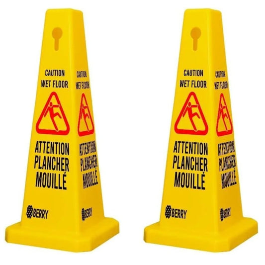 Caution wet floor sign