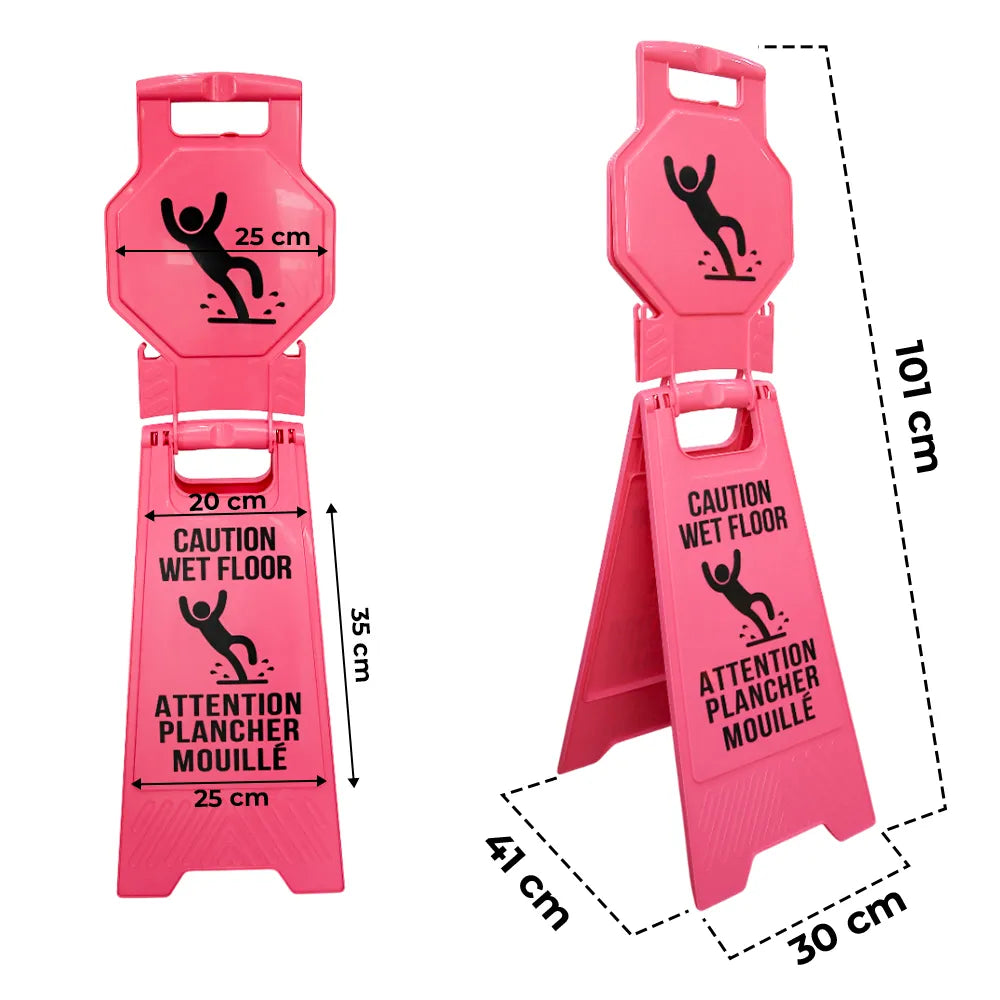 Caution Wet Foor Sign Dimensions