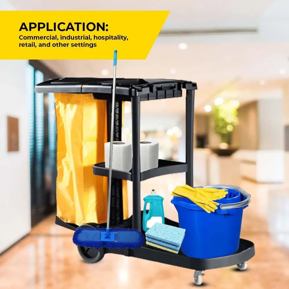 Cleaning Cart on Wheels