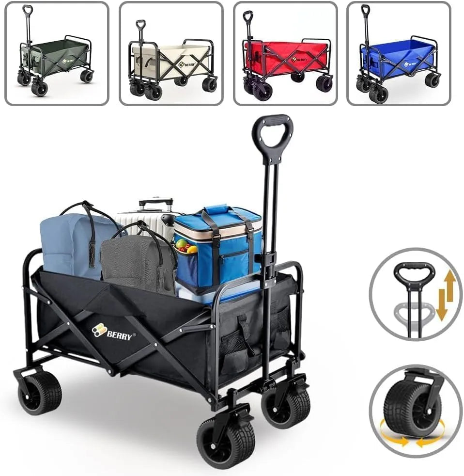Collapsible cart black