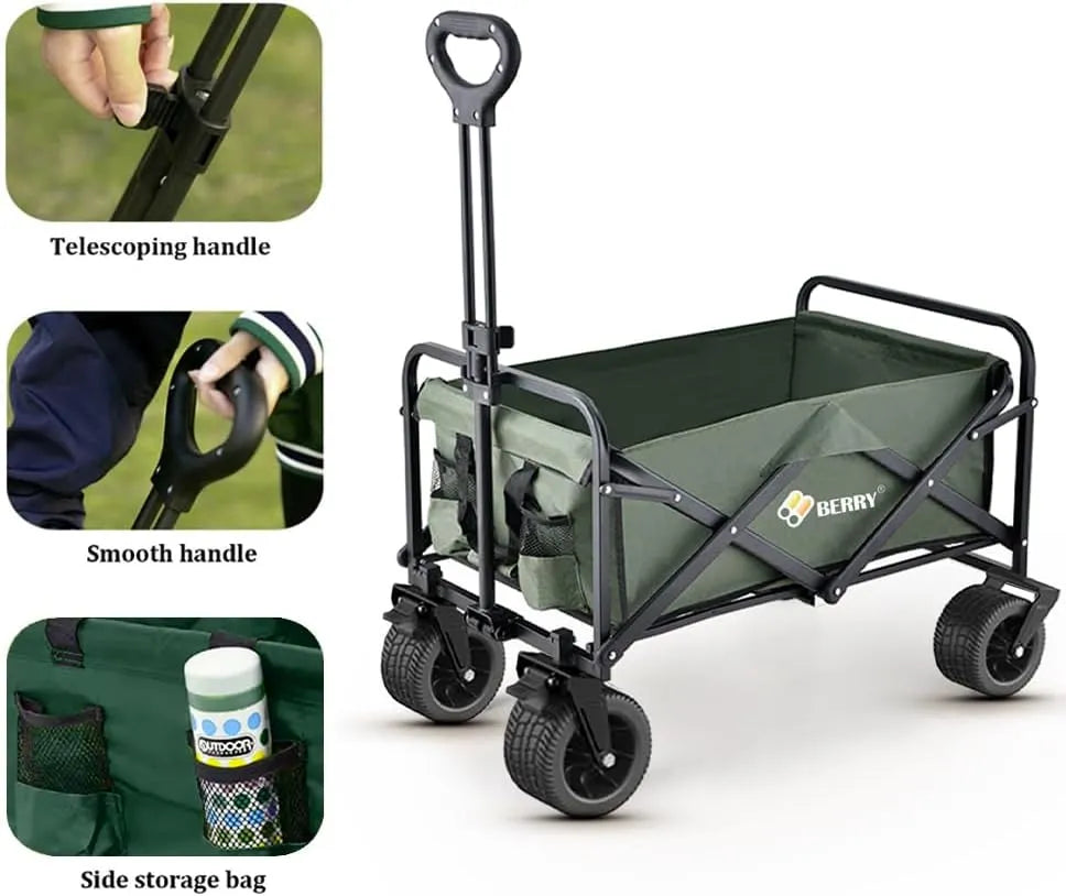 collapsible cart green