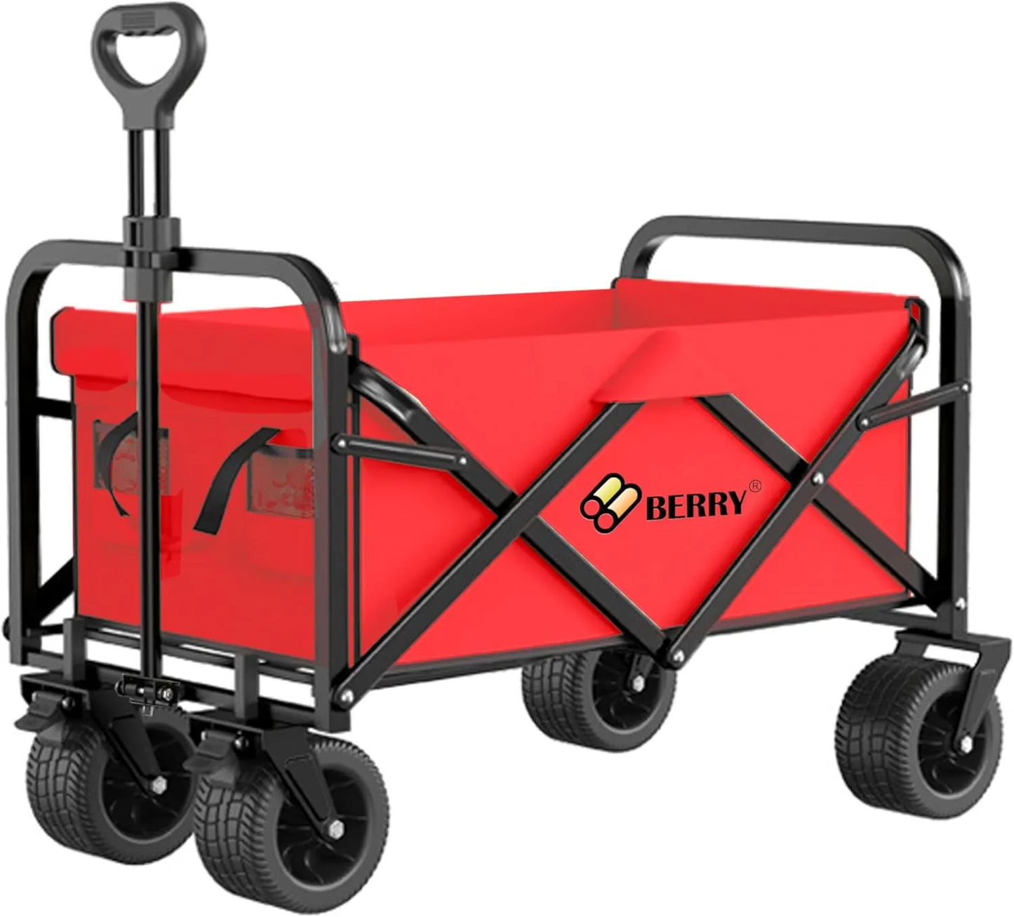 collapsible cart red
