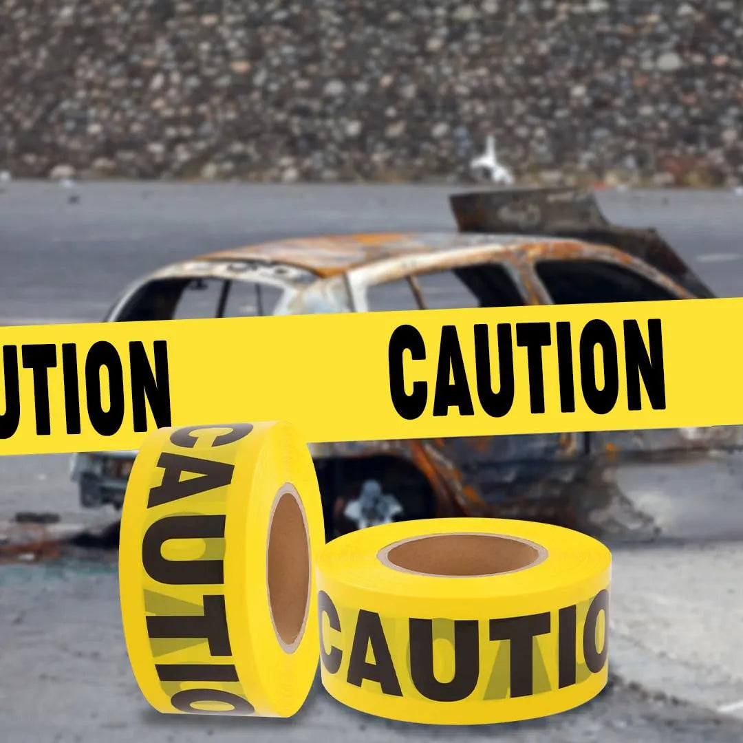 Caution barrier tape