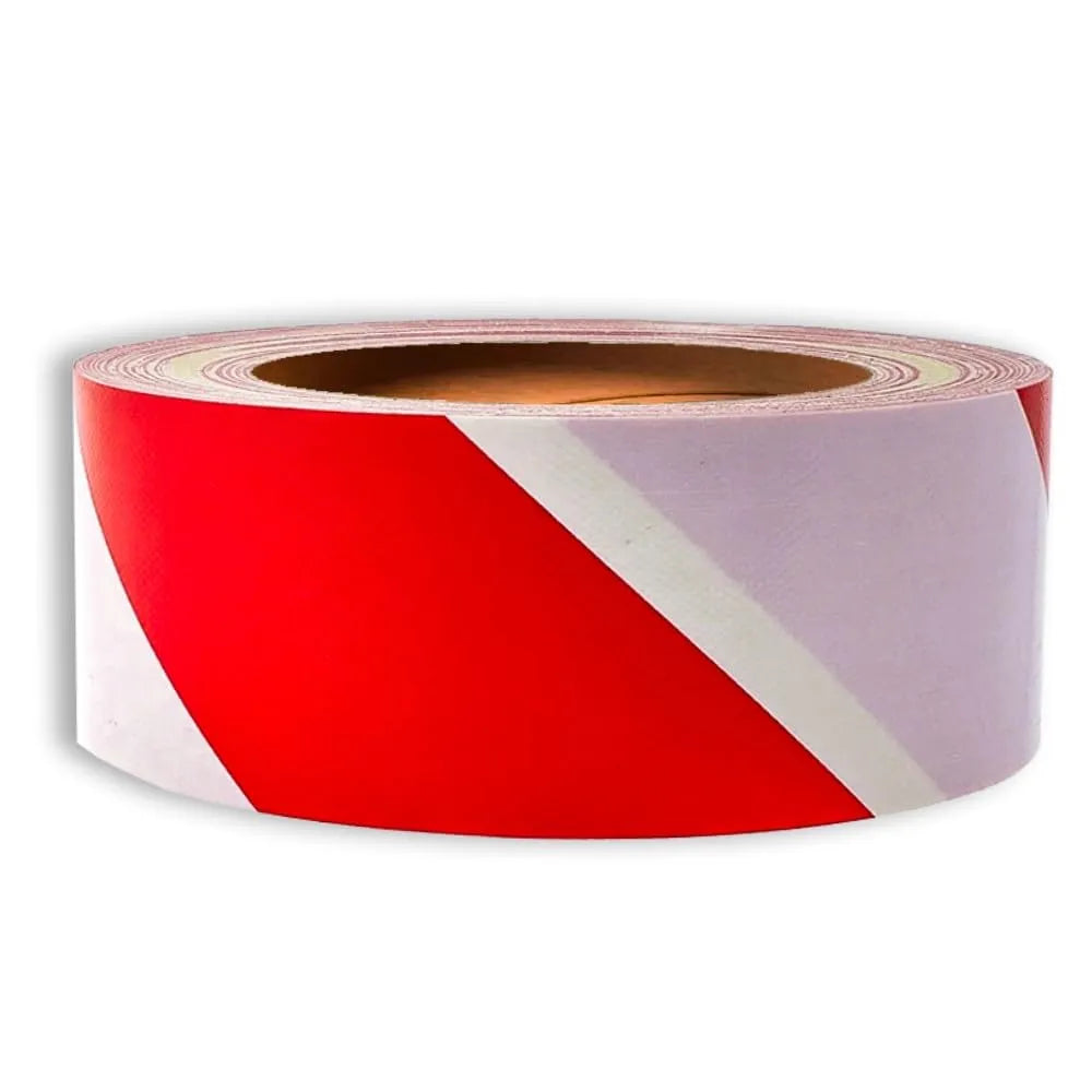 red danger barricade tape