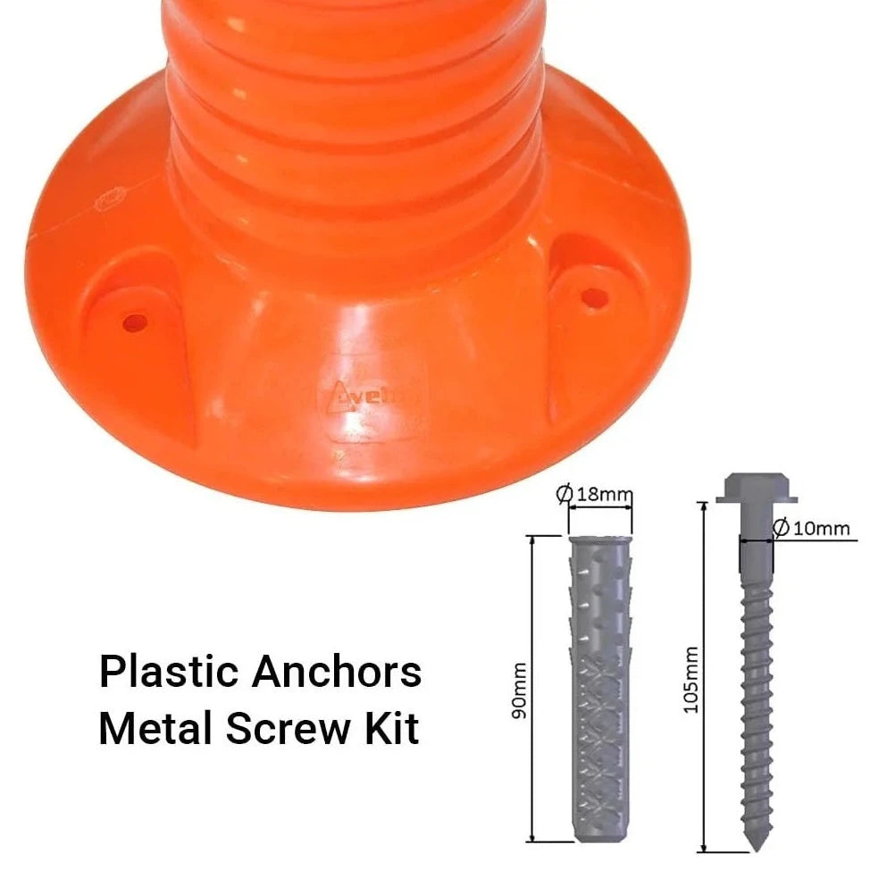 Delineator Plastic-Anchors-Metal-Screw-Kit