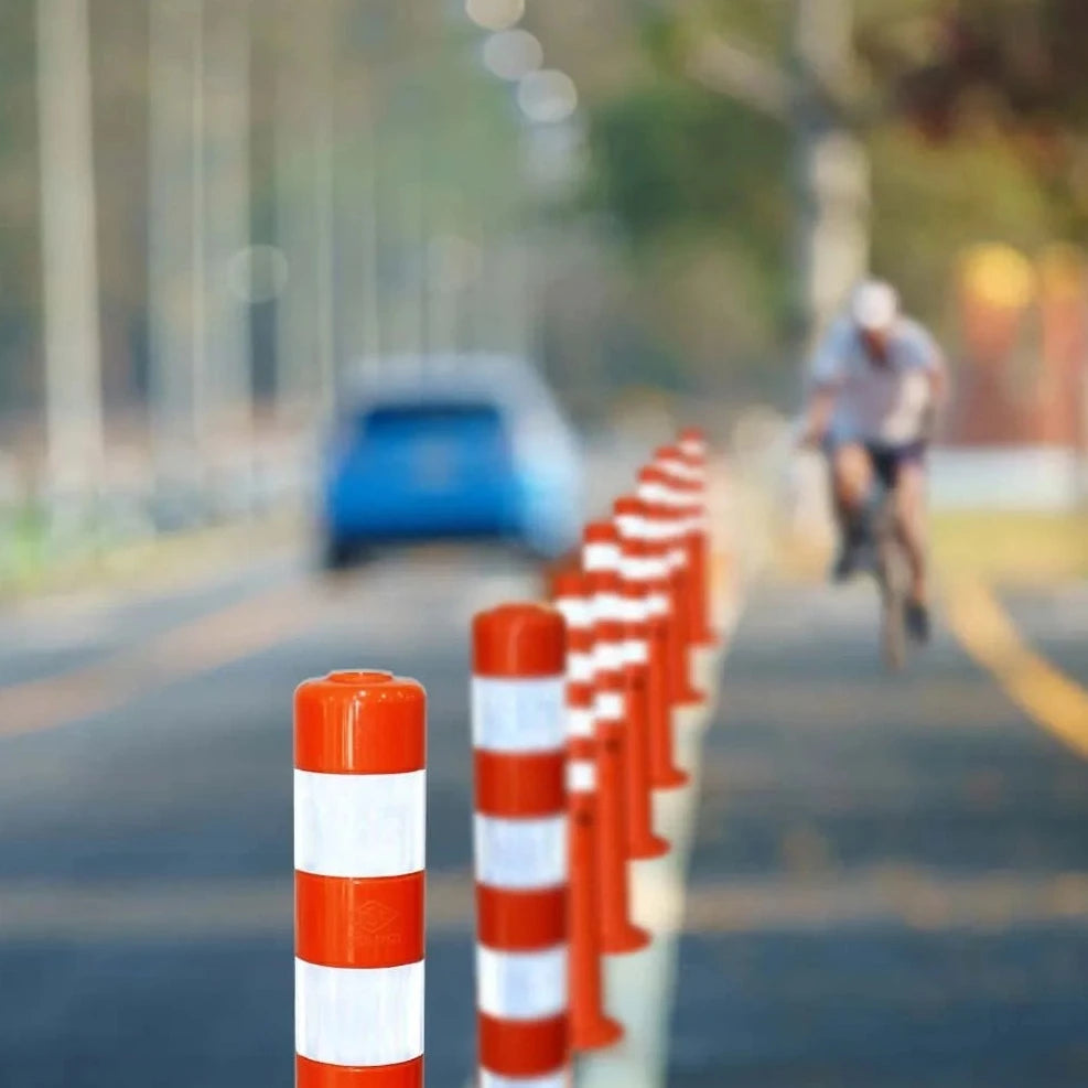 Delineator Post Bendable and Impact Resistant