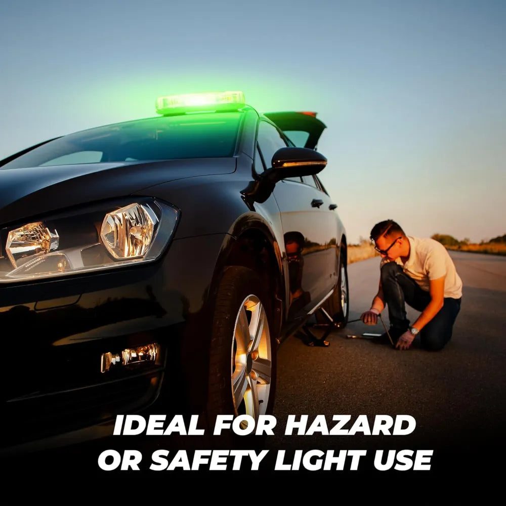 Car with hazard lights