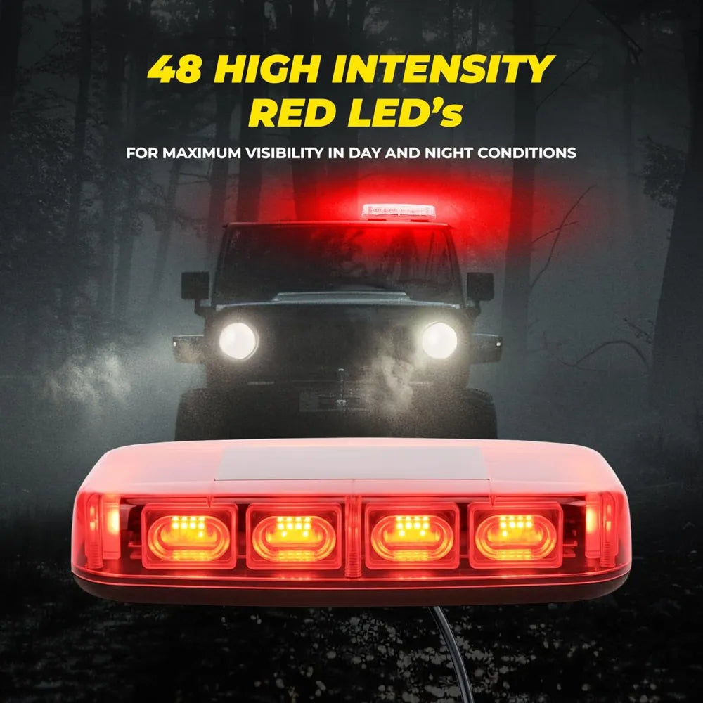 High intensity red LED light bar