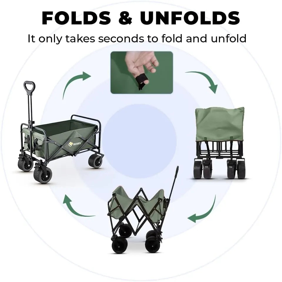 Foldable green cart