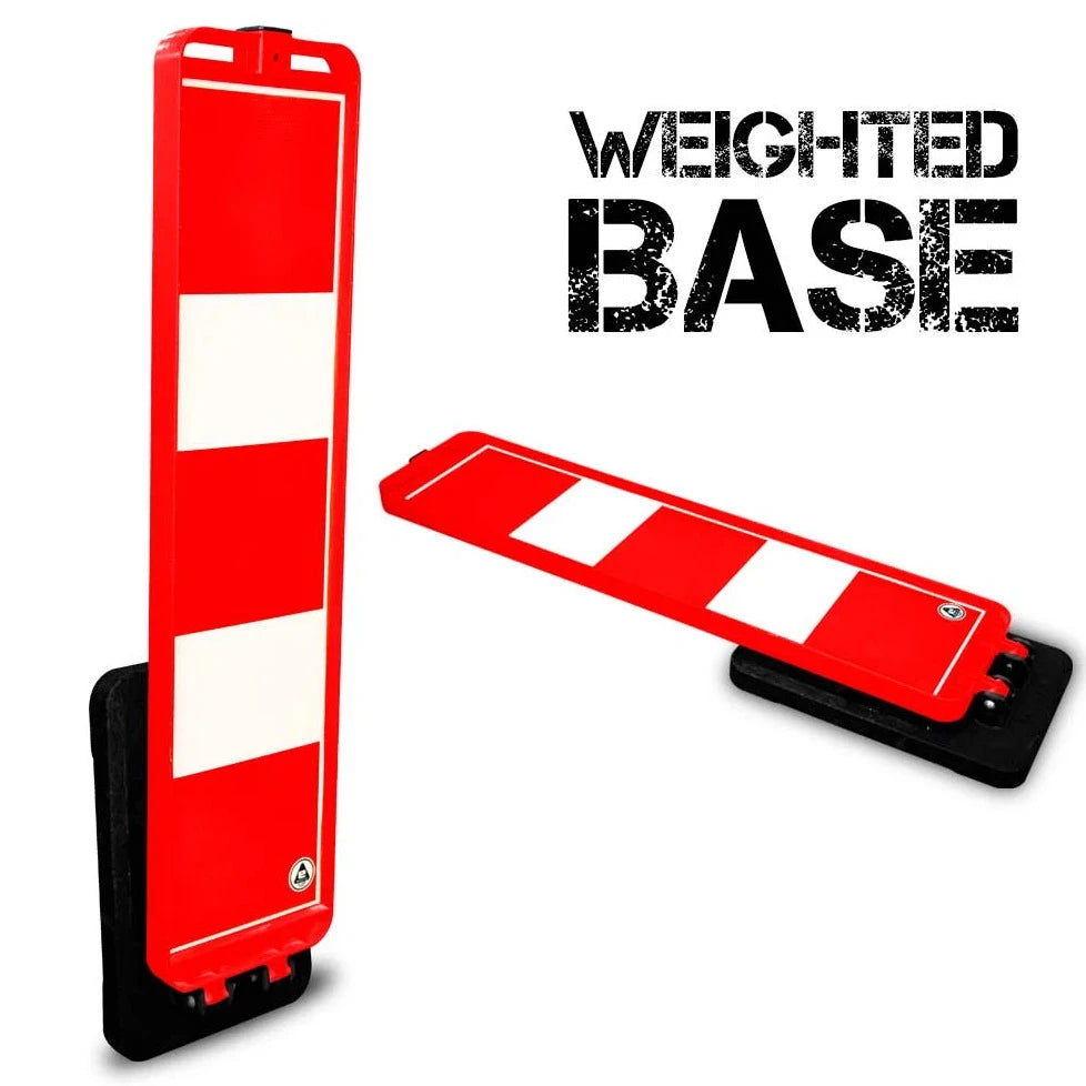 Foldable Delineator With Weighted Base