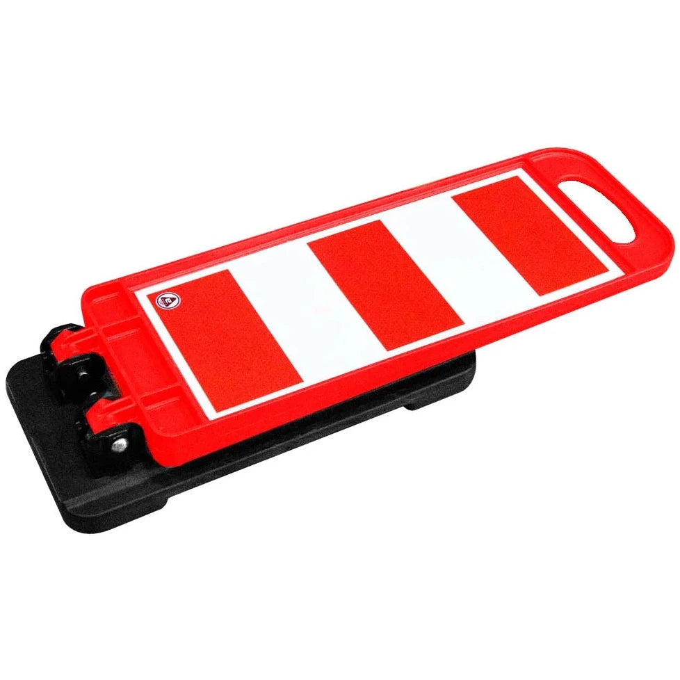 Red and White Foldable Delineator reflector