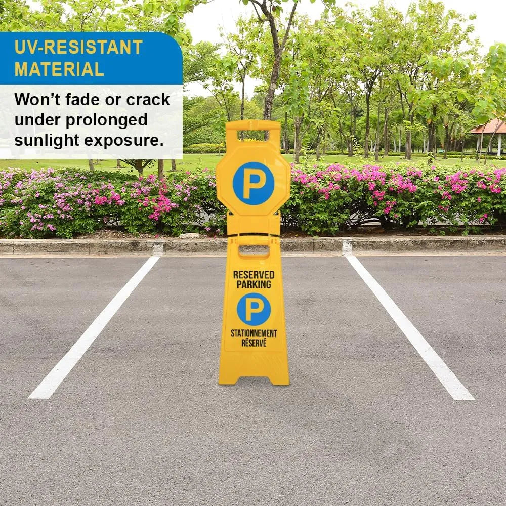 Foldable Yellow Parking Sign
