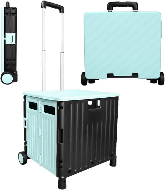 Foldable plastic cart