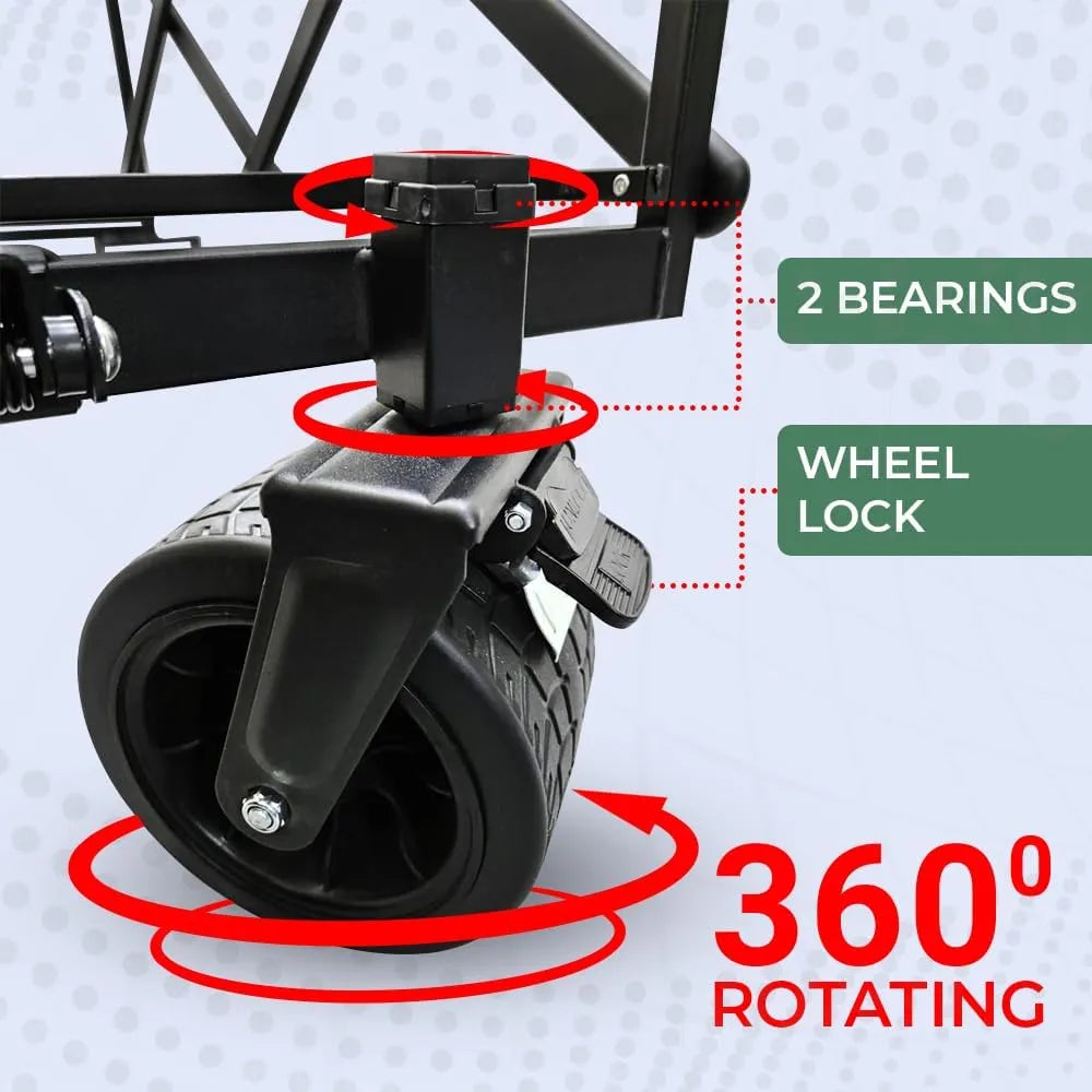 Shopping cart with wheel