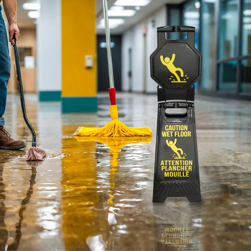 Freestanding Folding Caution Signs