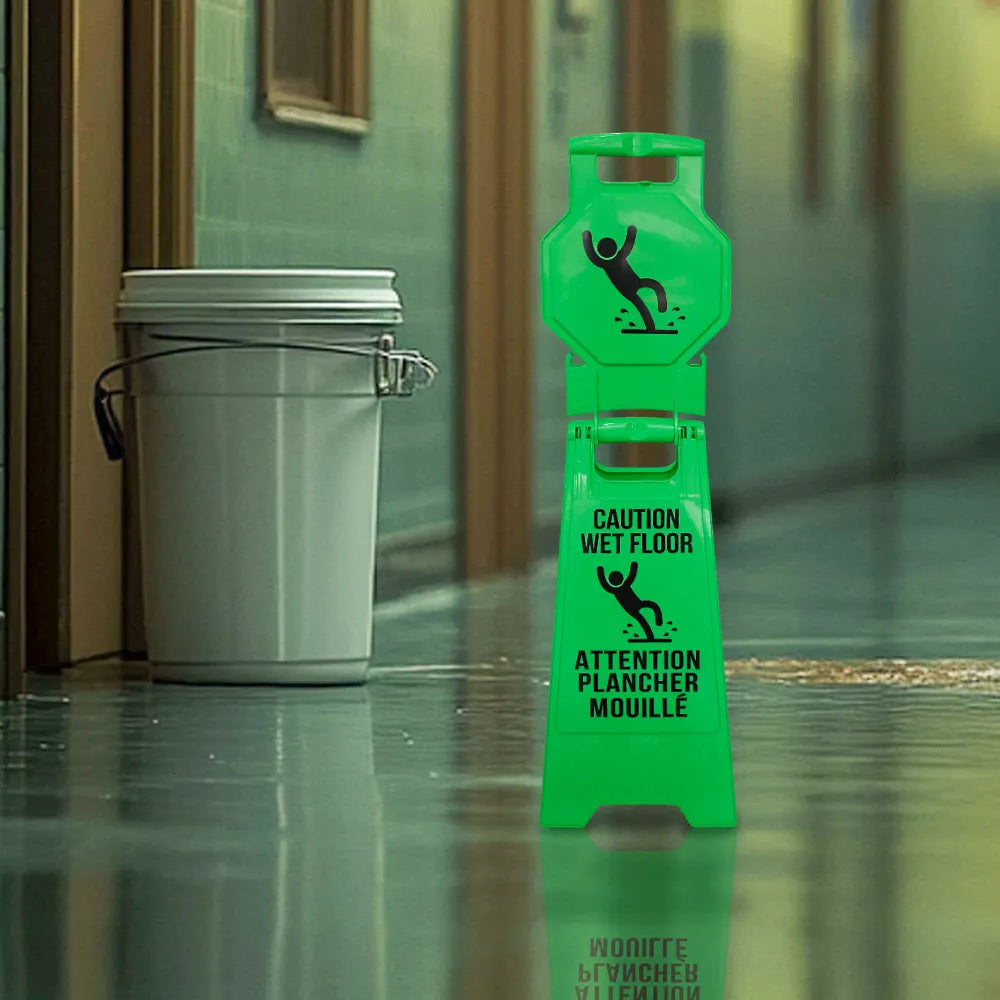 Folding Caution Wet Floor Signs
