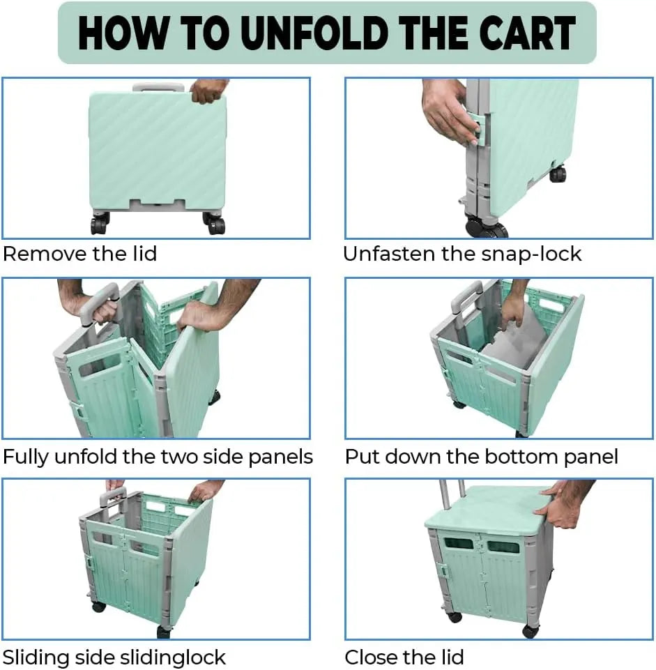 Shopping trolley with wheel