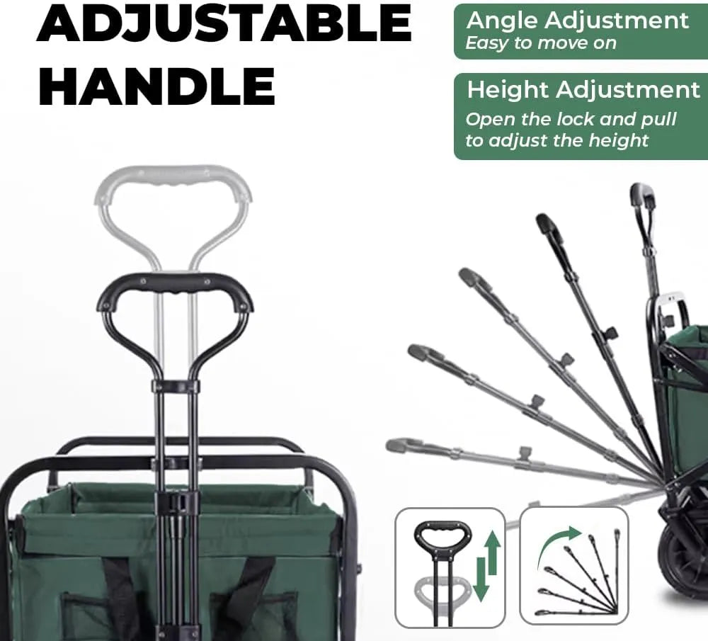 Folding wagon green