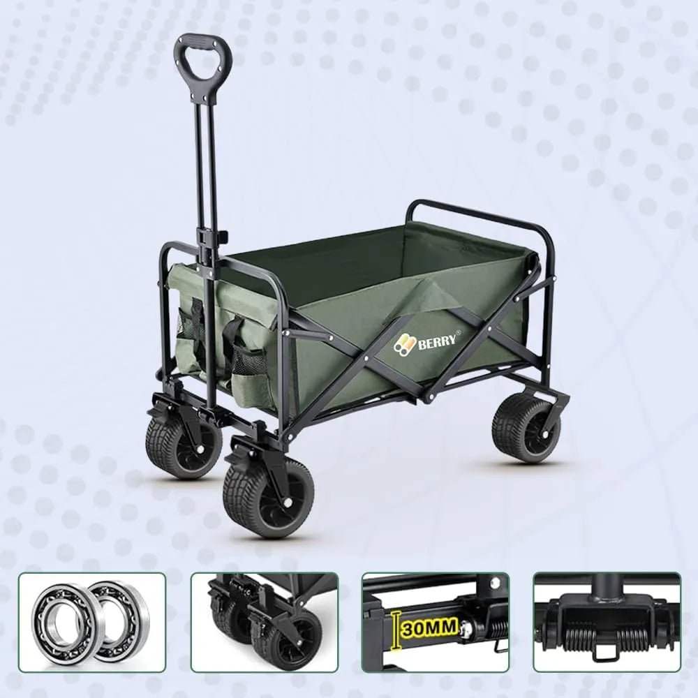 Folding wagon green