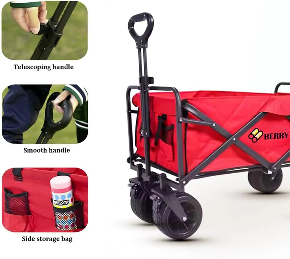 Grocery cart with wheels