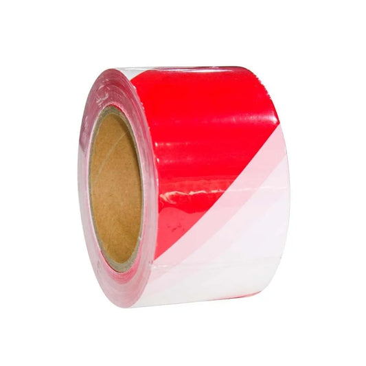 Red and White Warning Tape