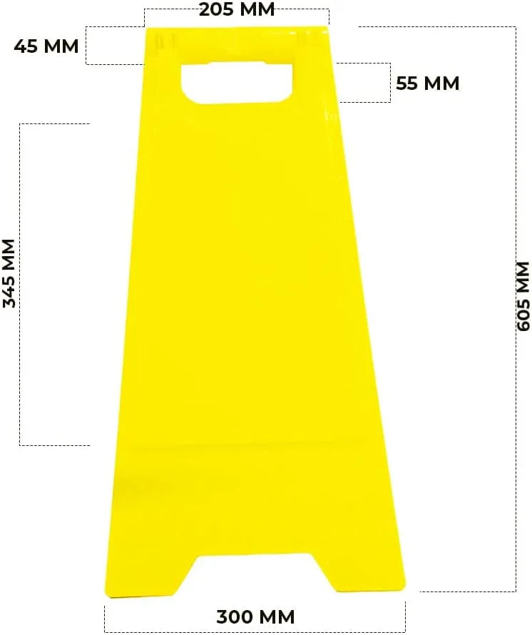 Yellow floor sign