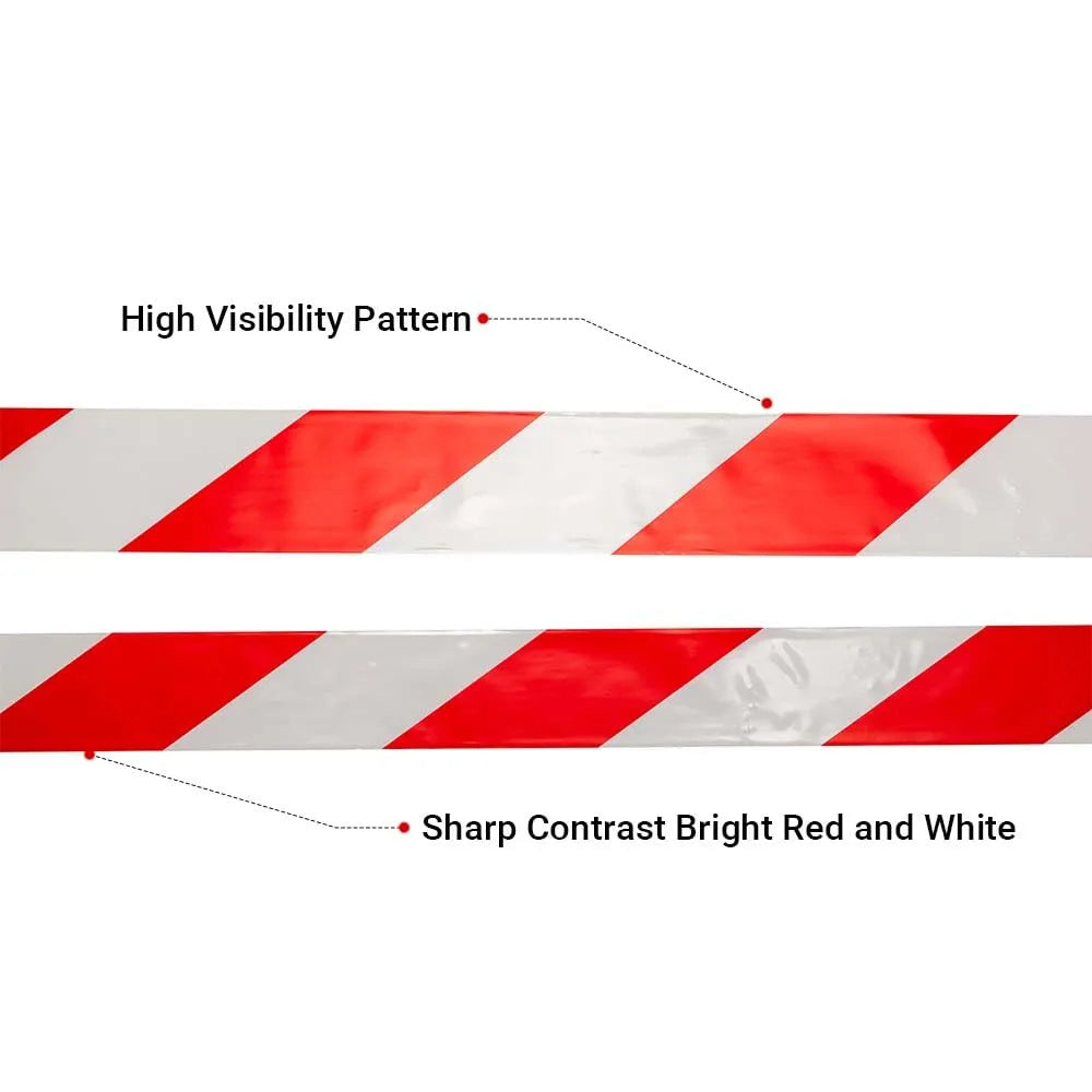 High visibility hazard tape